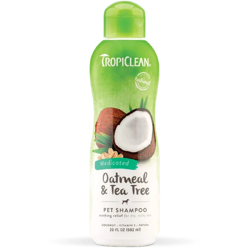 Tropiclean Oatmeal & Tea Tree Medicated Shampoo - 20 oz