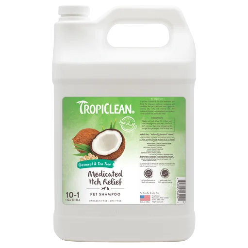 Tropiclean Oatmeal & Tea Tree Medicated Shampoo - Gallon