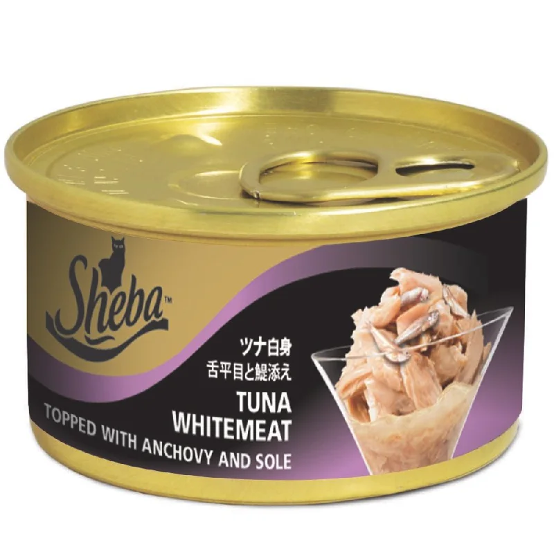 Sheba Tuna & Whitefish In Gravy Canned Cat Food 85g