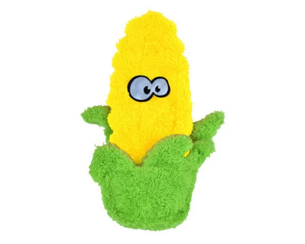 Cycle Dog USA Duraplush Ear Of Corn Unstuffed Plush Dog Toy