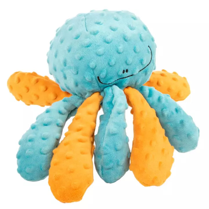 goDog Crazy Tugs Octopus Durable Plush Dog Toy, Large