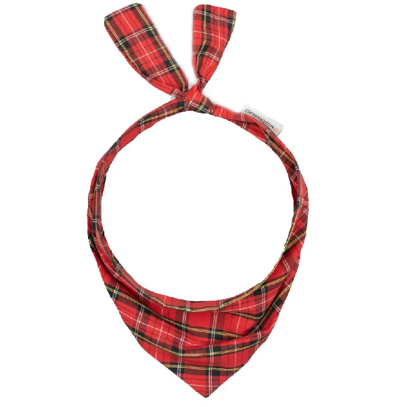 Holiday Dog Neckwear Red Plaid