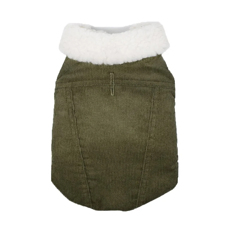 Modern Classic Dog Coat Olive