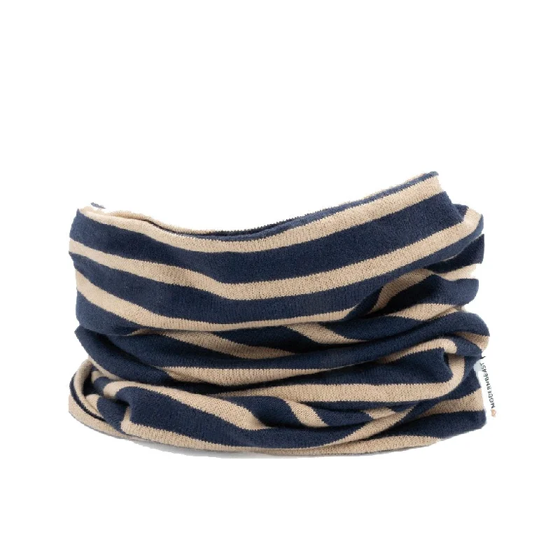 Snood Dog Neck Warmer Navy/Tan