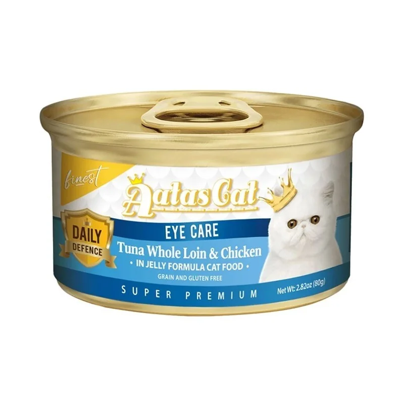 Aatas Cat Daily Defence Eye Care Tuna Whole Loin & Chicken In Jelly Canned Cat Food