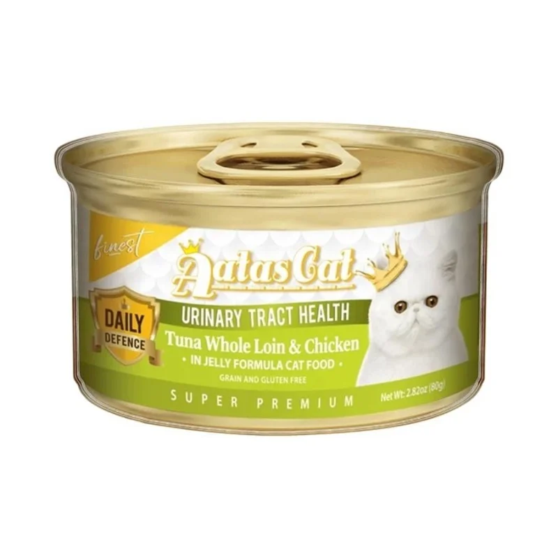 Aatas Cat Daily Defence Urinary Tract Health Tuna Whole Loin & Chicken In Jelly Canned Cat Food