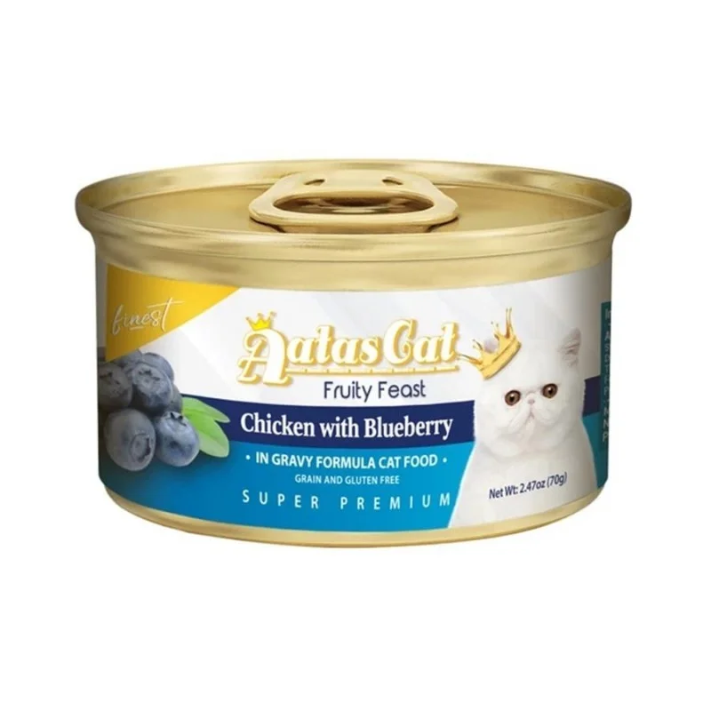 Aatas Cat Fruity Feast Chicken With Blueberry In Gravy Canned Cat Food