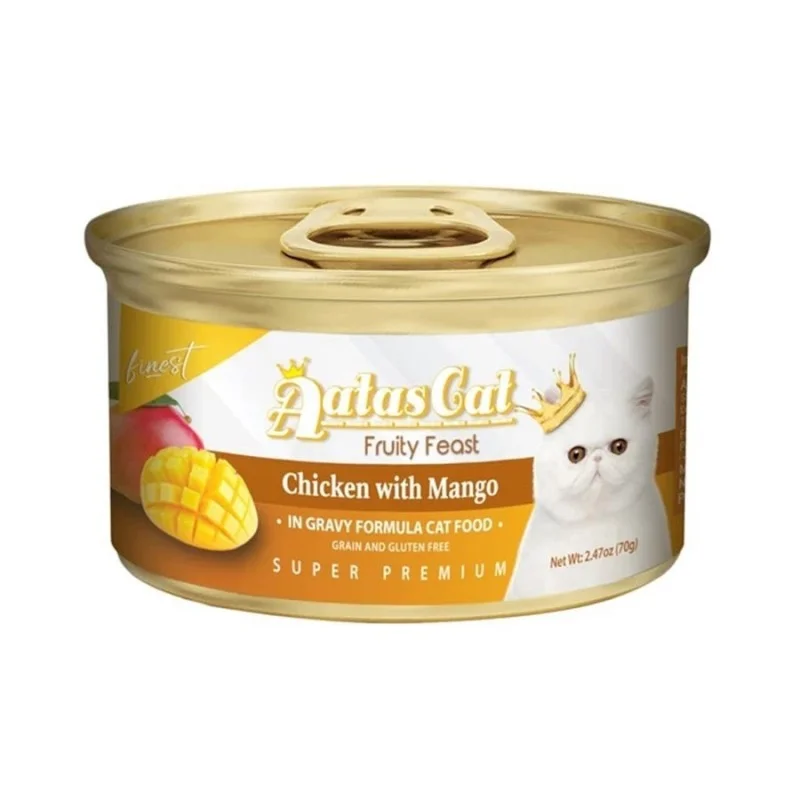 Aatas Cat Fruity Feast Chicken With Mango In Gravy Canned Cat Food