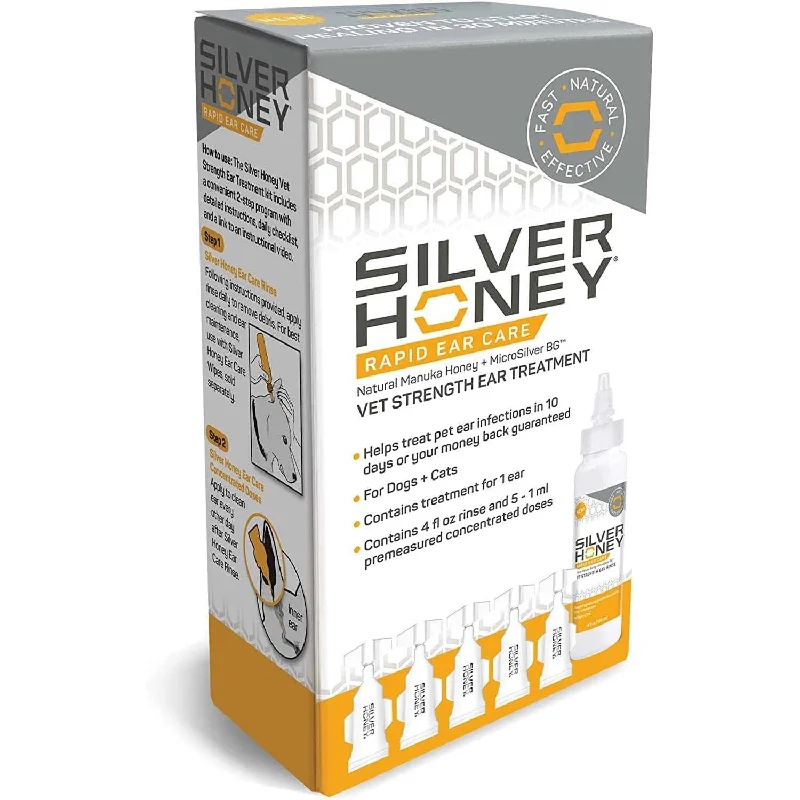 Absorbine Pet Silver Honey Rapid Ear Care Vet Strength Ear Treatment