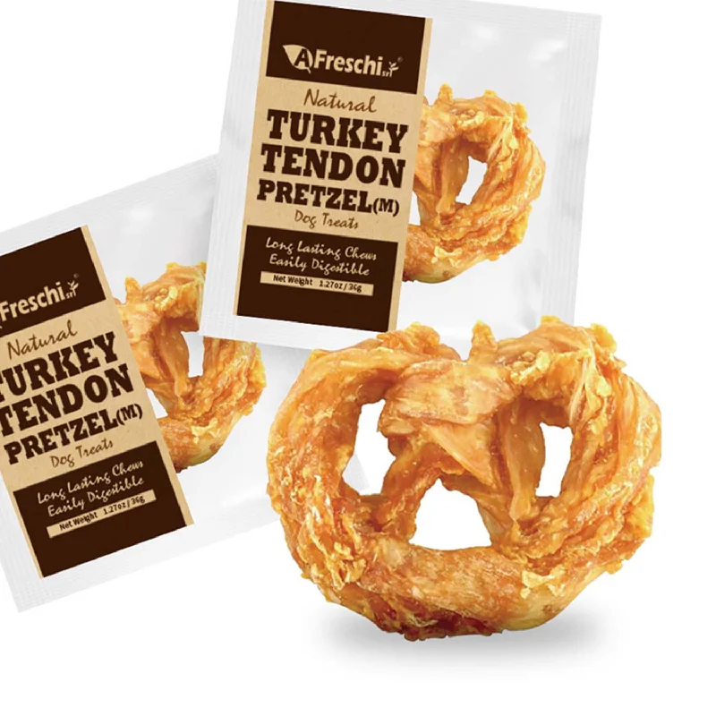 Afreschi Natural Turkey Tendon Pretzel Medium