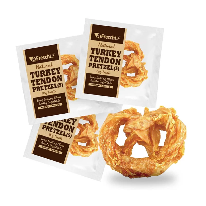 Afreschi Natural Turkey Tendon Pretzel Small