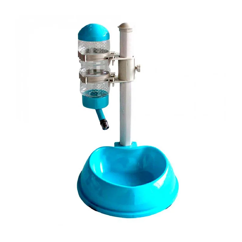 Aixing Heart Shaped Water & Food Feeder (Light blue)