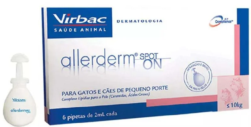 ALLERDERM (Virbac) Spot On 2ml, pisici, câini10kg, produs dermatologic, 1pipetă