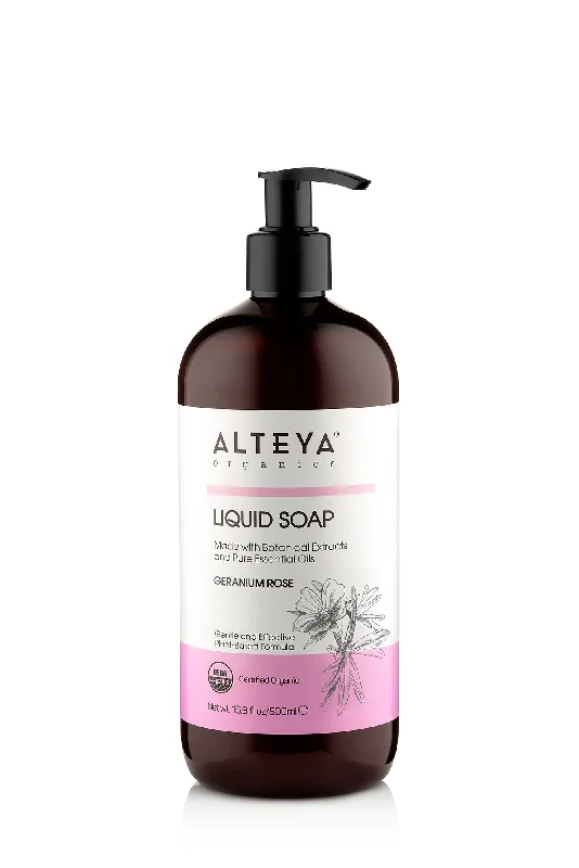 Alteya Organic Liquid Soap Geranium Rose 500ml