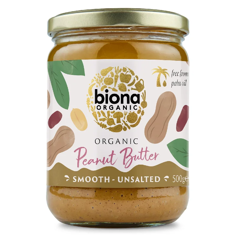 Biona Peanut Butter Organic Smooth no Salt 500g