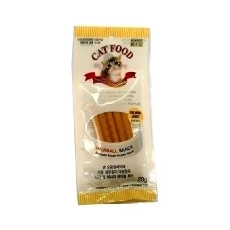 Bow Wow Salmon Hairball Snack Cat Treat