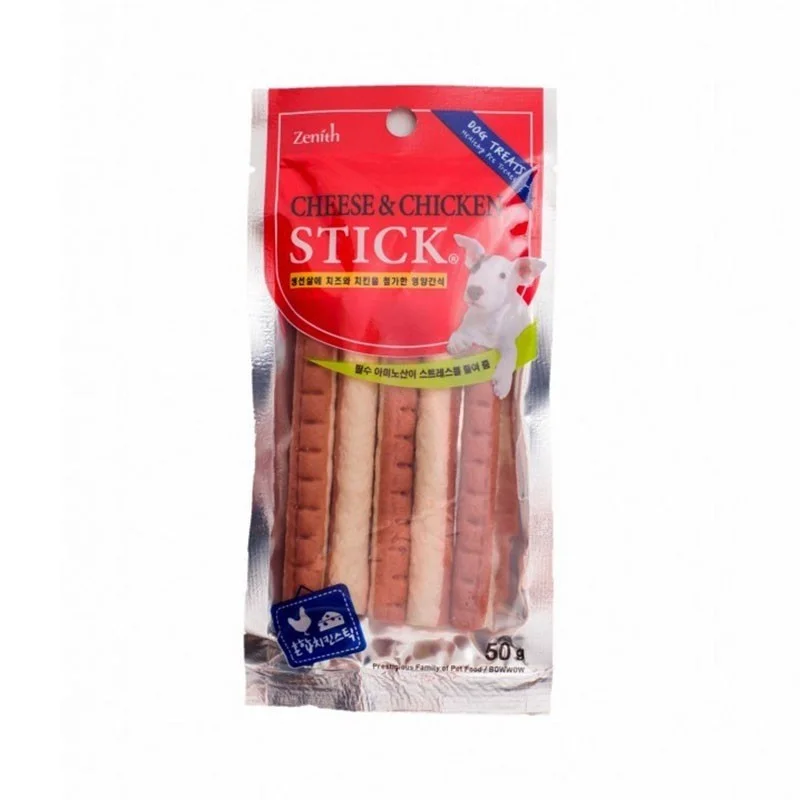 Bow Wow Cheese & Chicken Stick Dog Treat