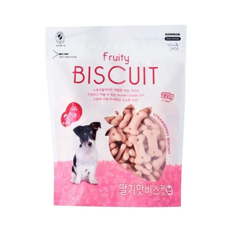 Bow Wow Fruity Biscuit Strawberry Dog Treat