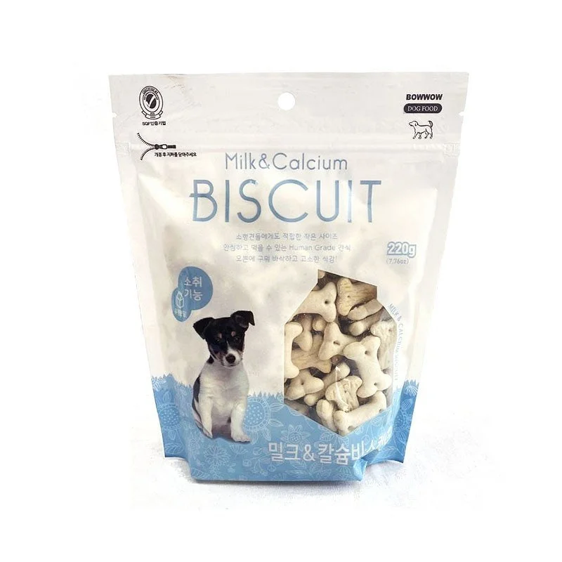 Bow Wow Milk & Calcium Dog Biscuits 220 G