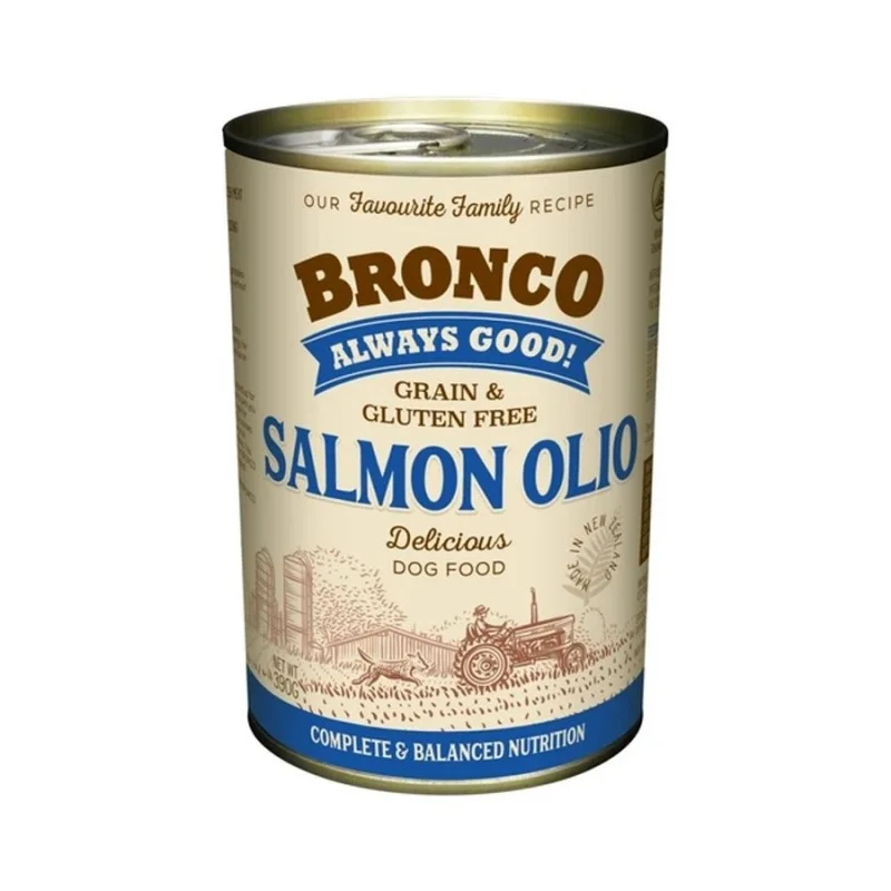 Bronco Salmon Olio Canned Dog Food