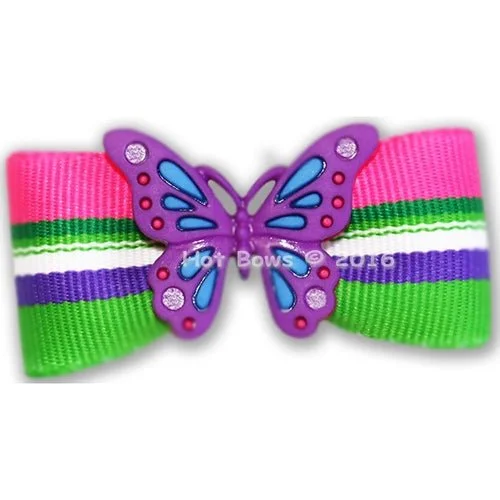 Butterfly Purple Hair Bow