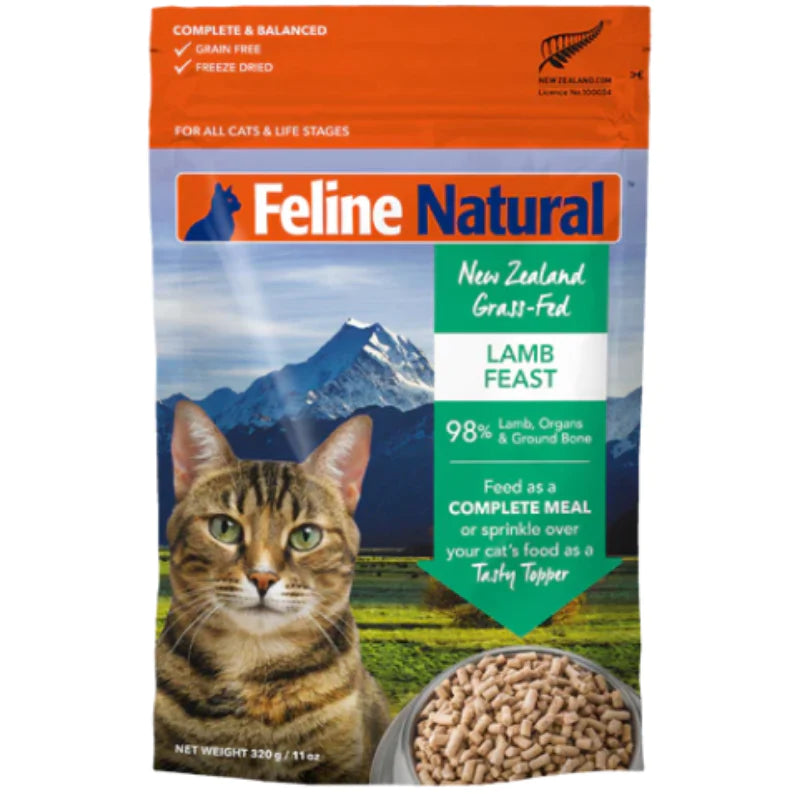 FELINE NATURAL Freeze-Dried Lamb Feast, 320g (11oz)