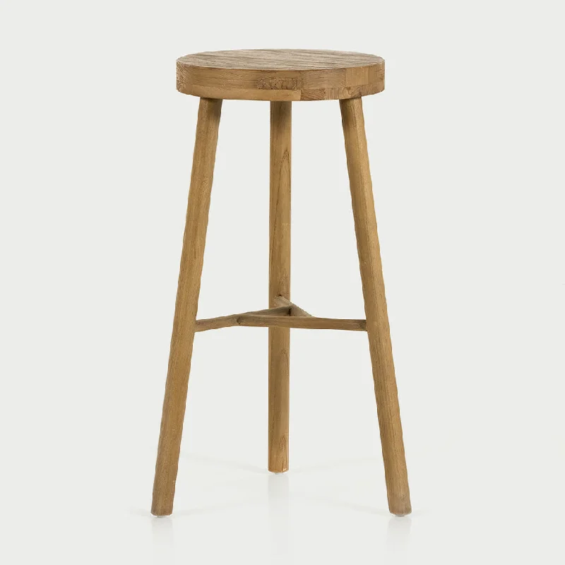 Denton Reclaimed Elm Wood Bar Stool