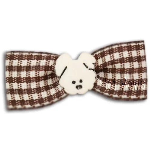 Doggie Days Hair Bow- Brown