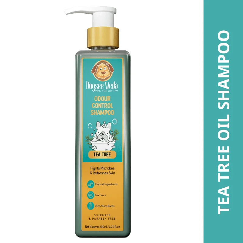 Dogsee Veda Odour Control Tea Tree Shampoo for Dogs (400ml) (Limited Shelf Life)