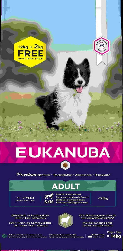 EUKANUBA Small/Medium Breed Janjetina s rižom 2,5kg