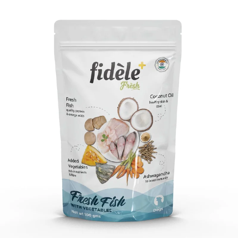 Fidele Plus Fresh Fish with Vegetables Dog Wet Food