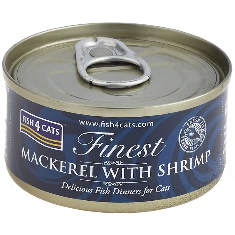 Fish4Cats Finest | Wet Cat Food | Mackerel with Shrimp - 70g