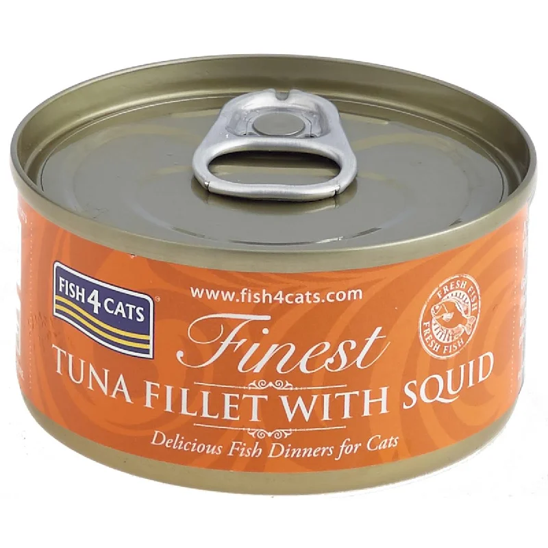 Fish4Cats Finest | Wet Cat Food | Tuna Fillet with Squid - 70g