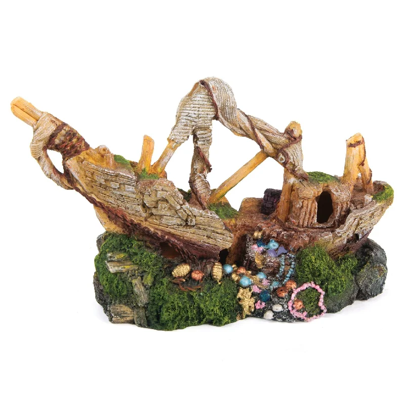 Kazoo Galleon with Treasure Small Fish Tank Ornament