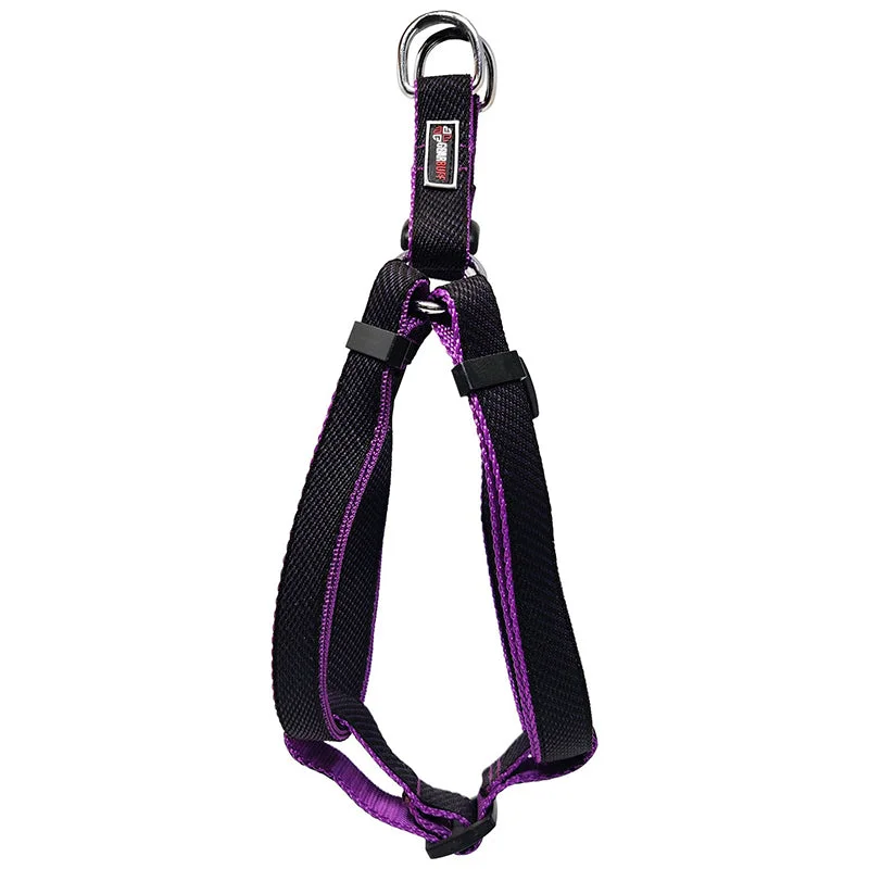 GEARBUFF Sports Stepin Harness For Dogs, Black & Purple