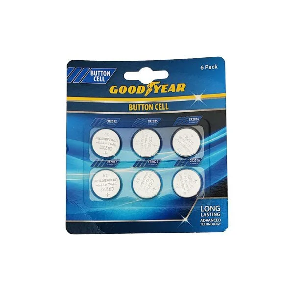 Good Year Button Cell Battery 6 Pack