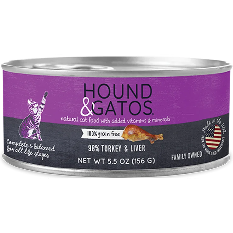 HOUND & GATOS Turkey and Turkey Liver Pâté, 156g (5.5oz)