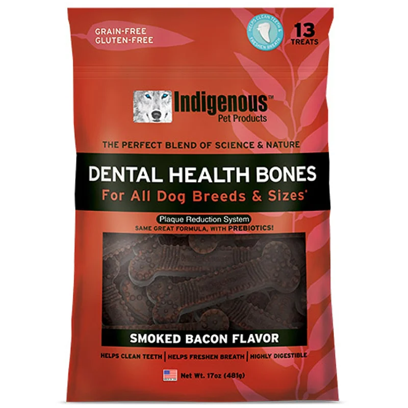 Indigenous Pet Products Dental Health Bones Smoked Bacon Flavor