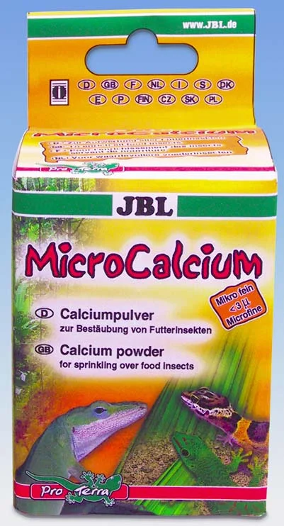 JBL MicroCalcium - Calciu pudră, se presară pe hrana reptilelor 100g