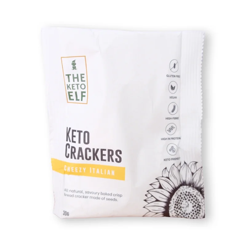 Keto Elf Cheezy Italian Keto Crackers 30g