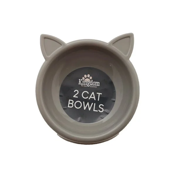 Kingdom Cat Bowls 2 Pk