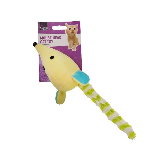 Kingdom Mouse Head Cat Toy