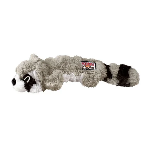 KONG Scrunch Knots Animal Dog Toy - Raccon