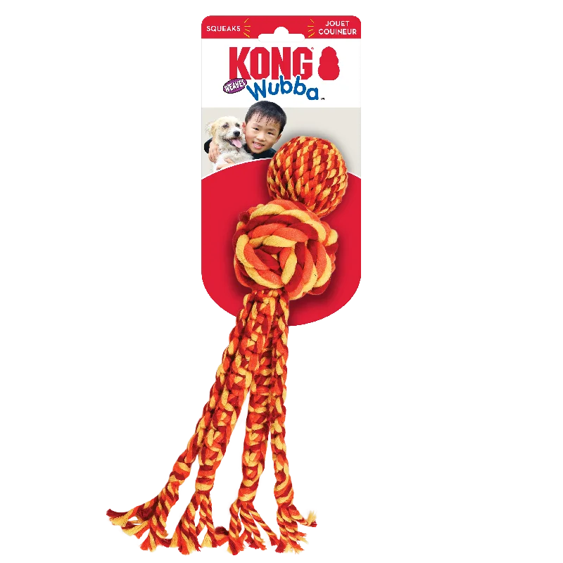 Kong - Wubba Weaves With Rope - Assorted - Small