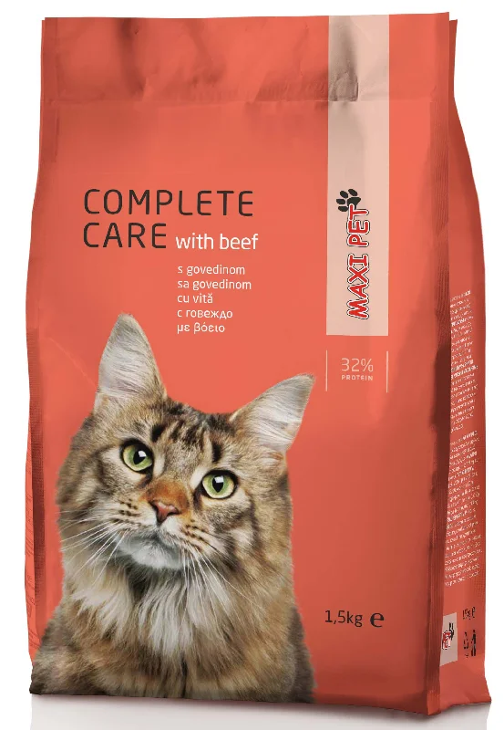 MAXI PET Complete Care s govedinom i povrćem, za mačke, 1,5kg