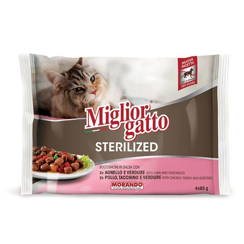 Miglior Gatto Sterilized With Chicken Turkey And Vegetables