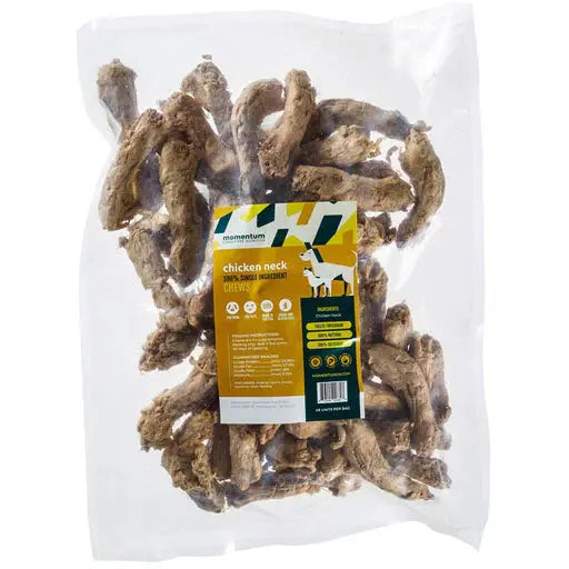 Momentum Carnivore Nutrition Freeze-Dried Chicken Neck Dog Chew 46ct