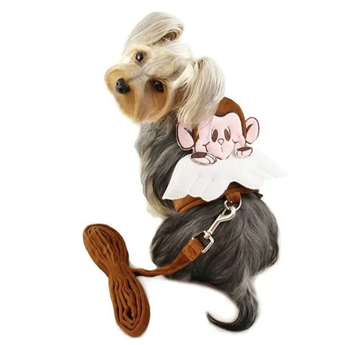 Monkey Angel Harness with Matching Leash