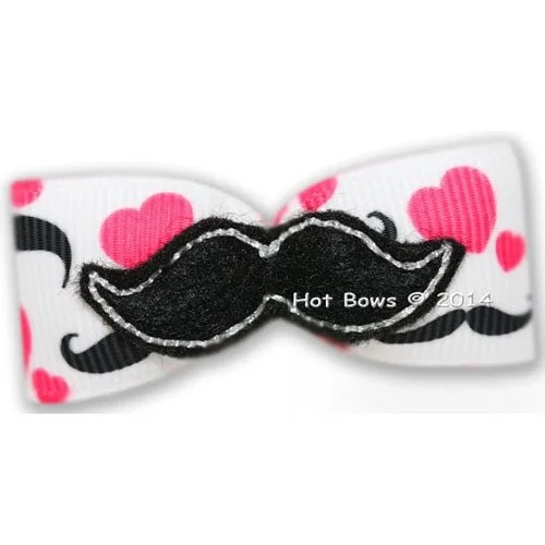 Mustache Love Hair Bow