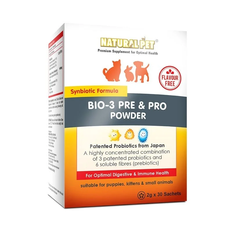 Natural Pet Bio-3 Pre & Pro Flavour-free Powder